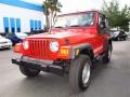 2006 Flame Red Jeep Wrangler SE 4x4  photo #7