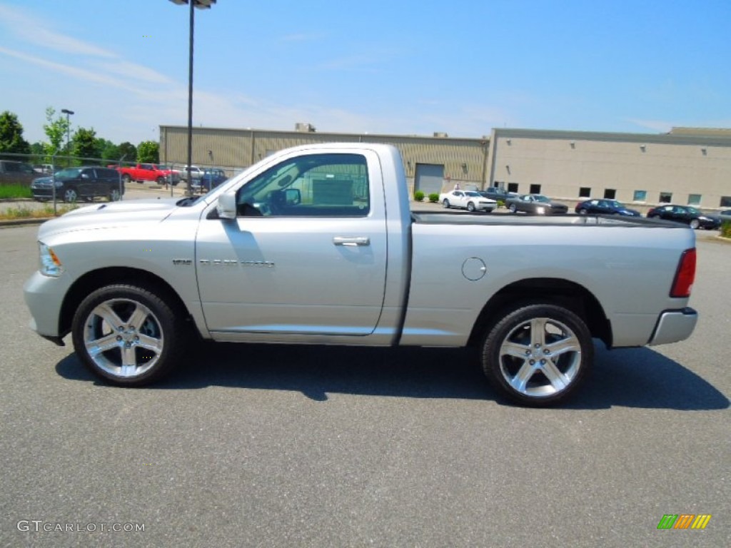 2012 Ram 1500 Sport R/T Regular Cab - Bright Silver Metallic / Dark Slate Gray photo #4