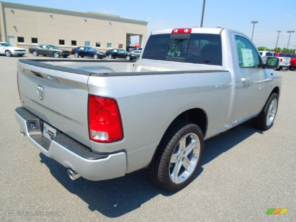 2012 Ram 1500 Sport R/T Regular Cab - Bright Silver Metallic / Dark Slate Gray photo #6