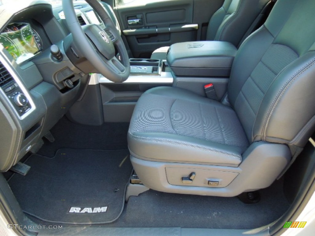 Dark Slate Gray Interior 2012 Dodge Ram 1500 Sport R/T Regular Cab Photo #64649083
