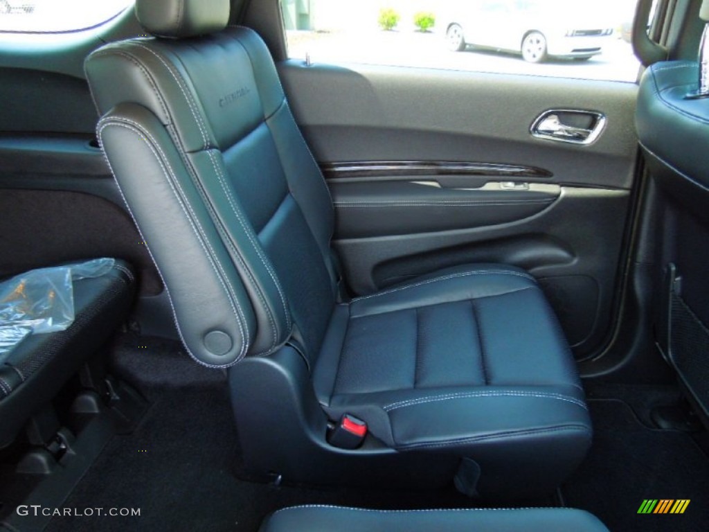Black Interior 2012 Dodge Durango Citadel AWD Photo #64649462
