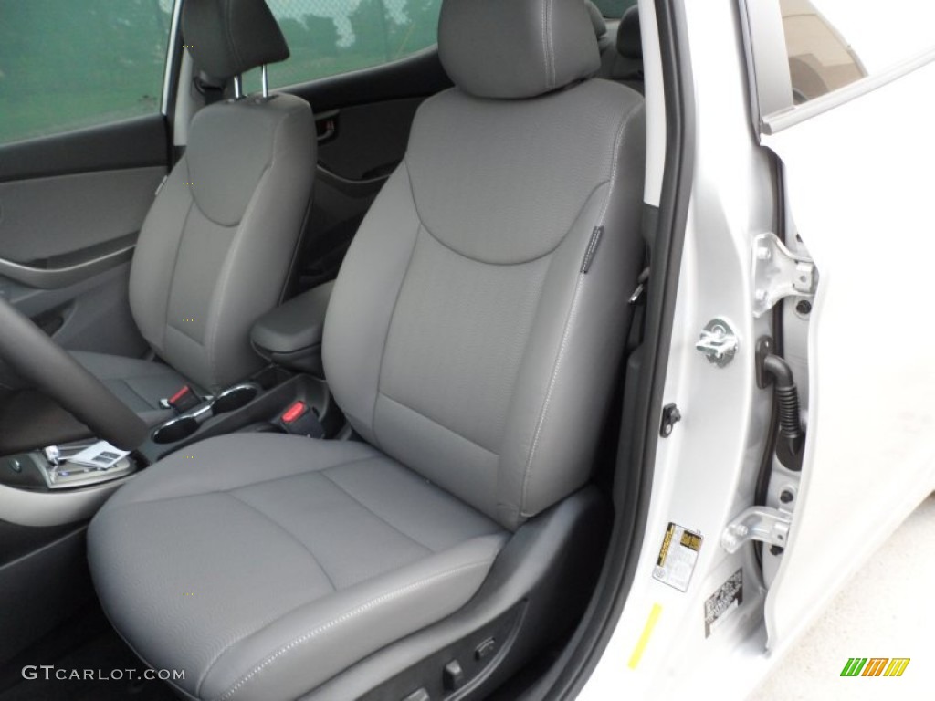 Gray Interior 2013 Hyundai Elantra Limited Photo #64650493