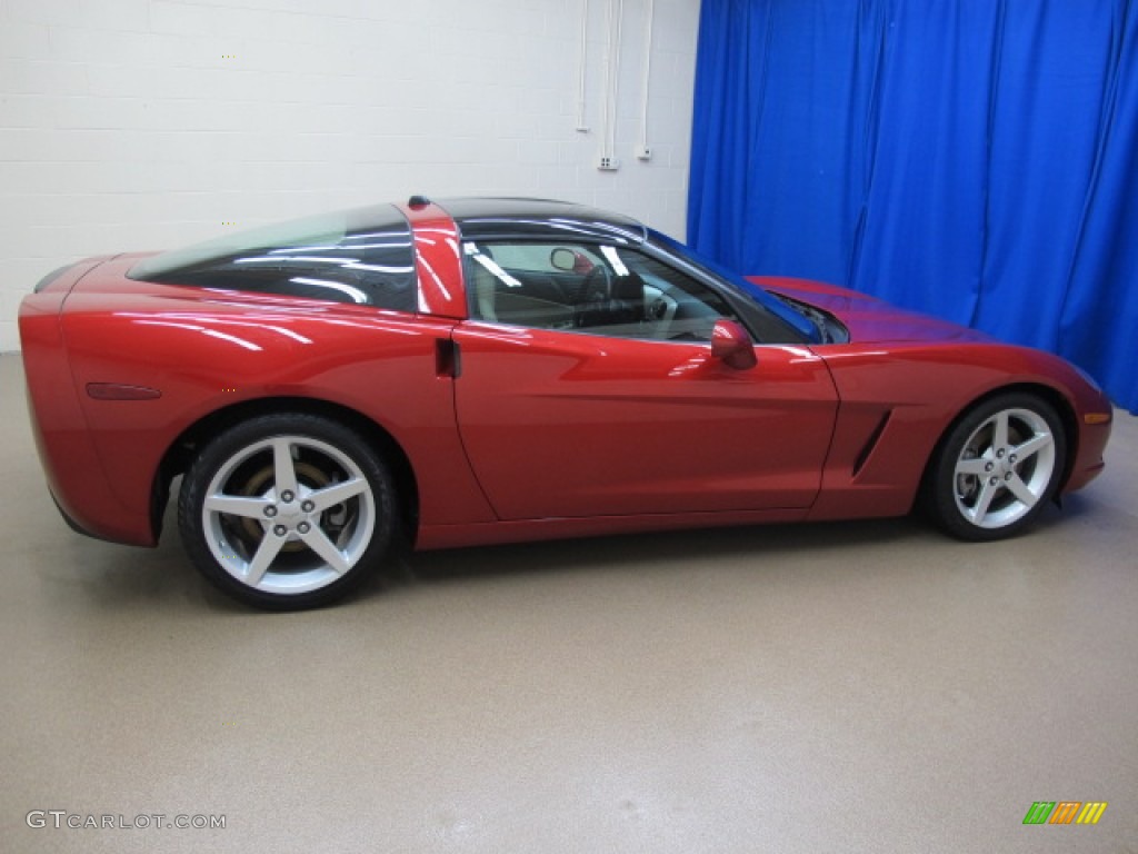 2005 Corvette Coupe - Magnetic Red Metallic / Cashmere photo #10