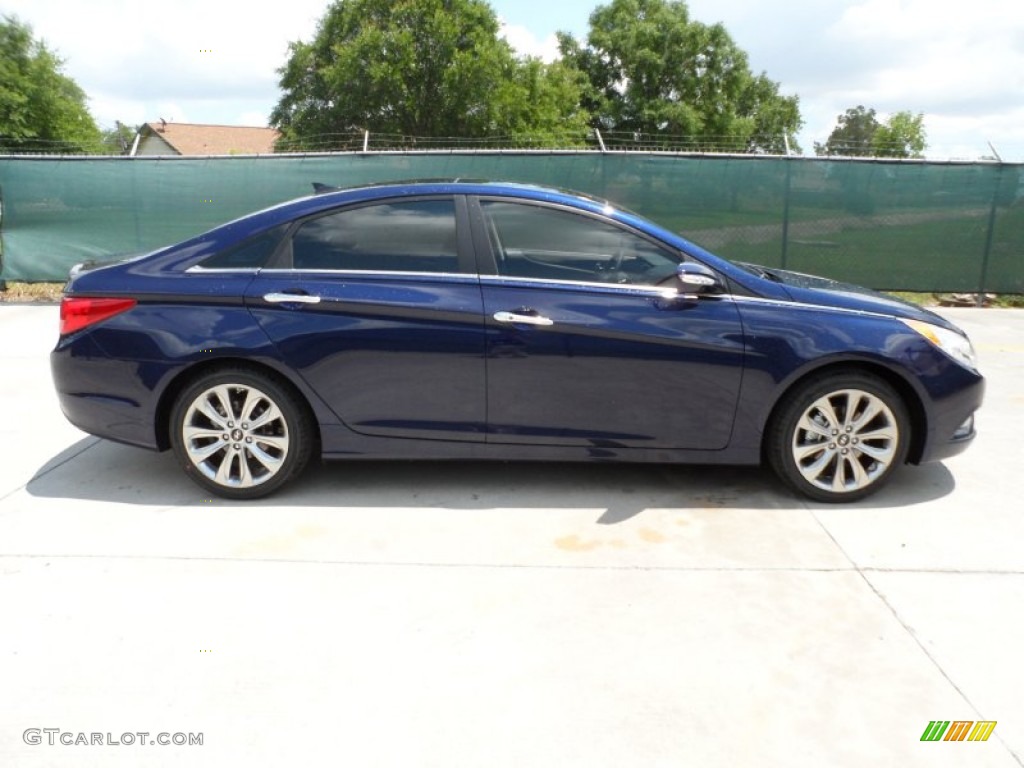 2013 Sonata Limited 2.0T - Indigo Night Blue / Gray photo #2