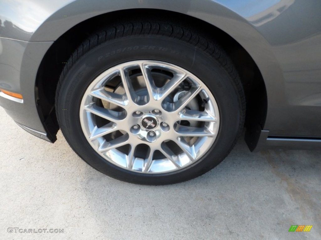 2013 Mustang V6 Premium Convertible - Sterling Gray Metallic / Charcoal Black photo #11