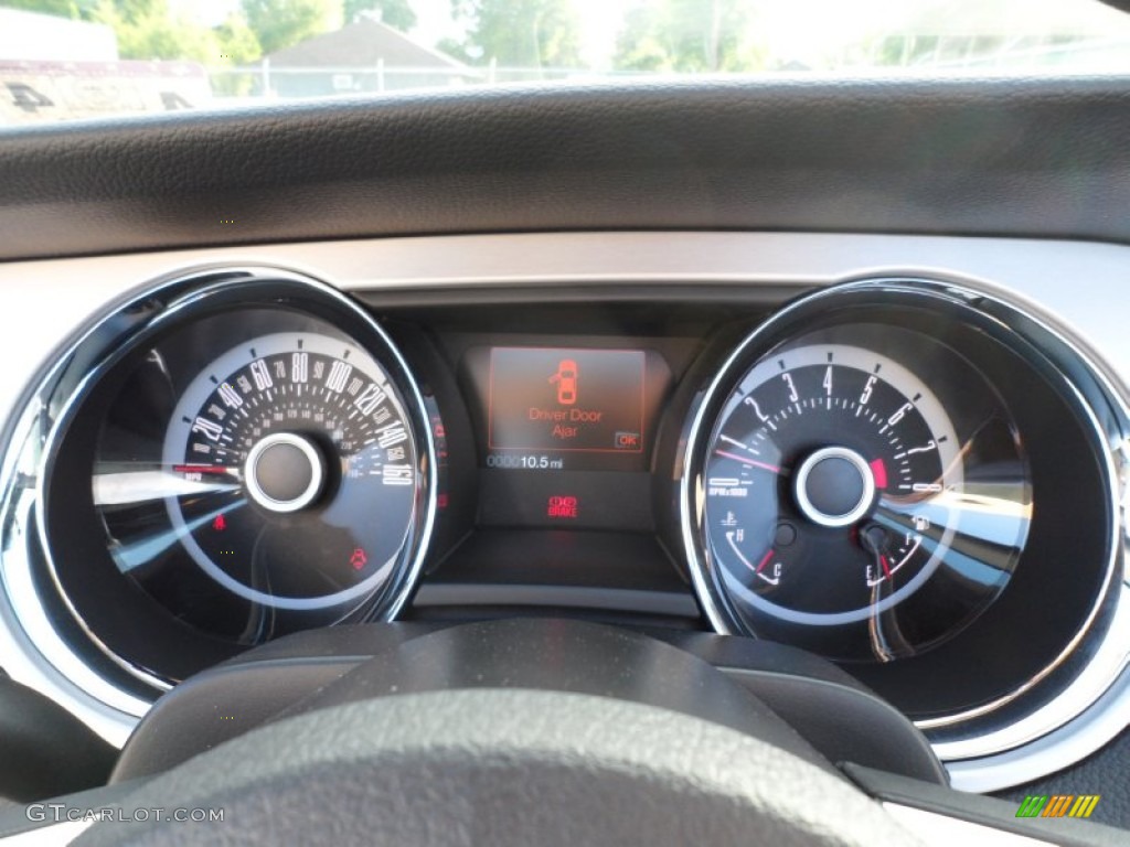 2013 Ford Mustang V6 Premium Convertible Gauges Photo #64651930