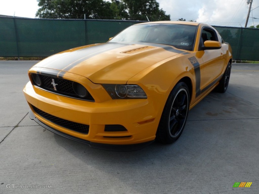 2013 Mustang Boss 302 - School Bus Yellow / Charcoal Black/Recaro Sport Seats photo #7