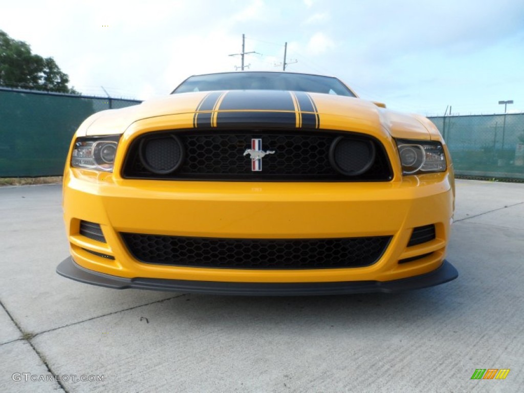 School Bus Yellow 2013 Ford Mustang Boss 302 Exterior Photo #64652041
