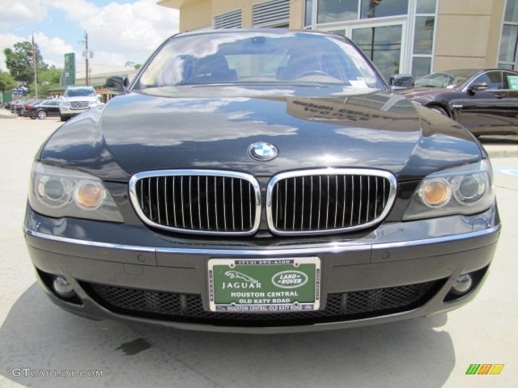 2006 7 Series 750i Sedan - Jet Black / Dark Beige/Beige III photo #6