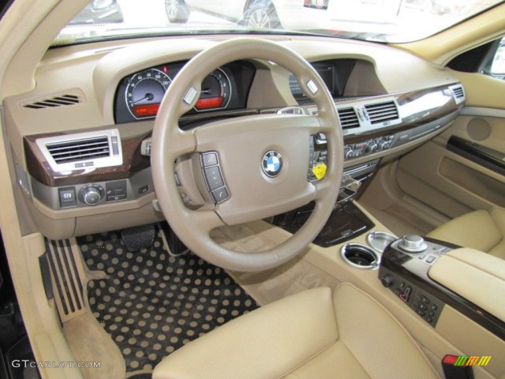 2006 7 Series 750i Sedan - Jet Black / Dark Beige/Beige III photo #12