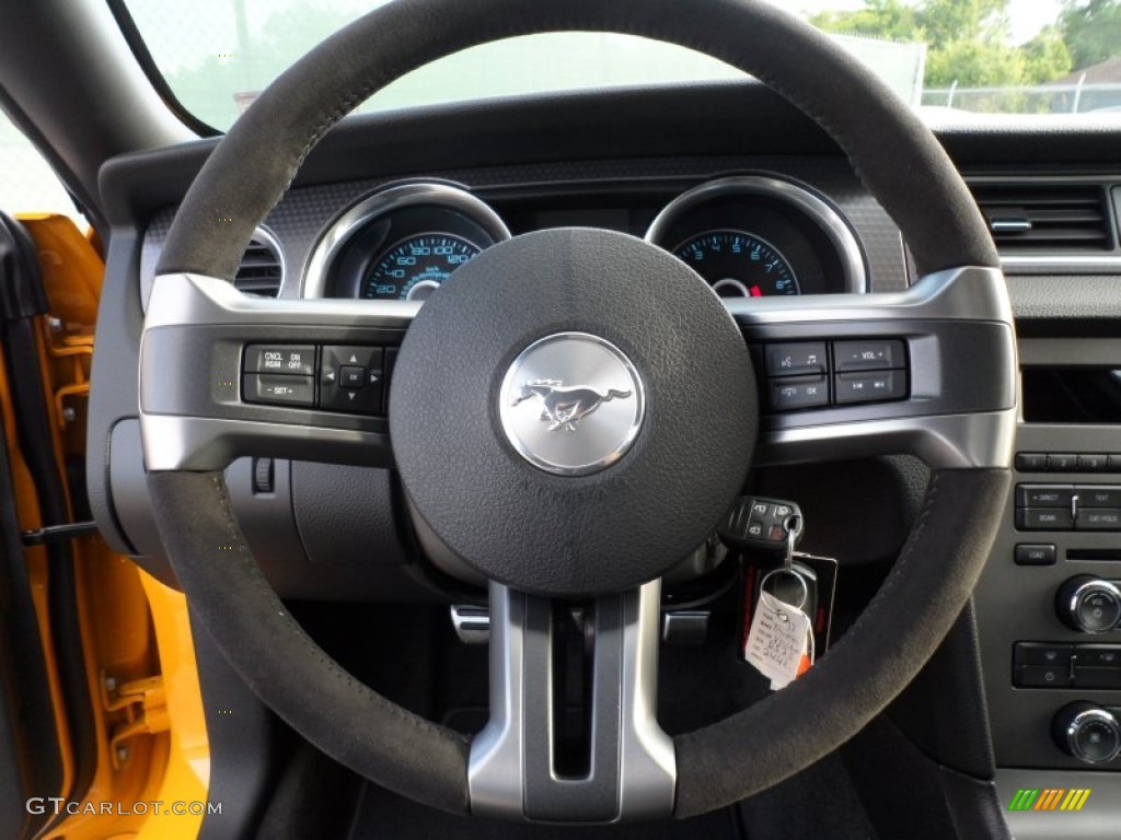 2013 Mustang Boss 302 - School Bus Yellow / Charcoal Black/Recaro Sport Seats photo #35