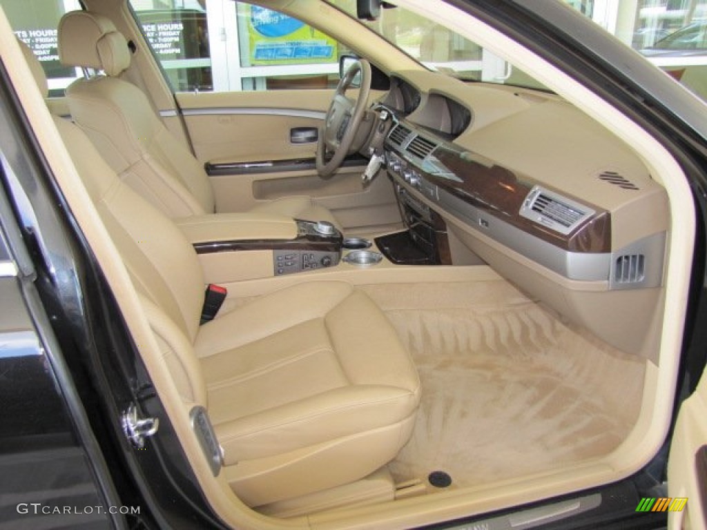 2006 7 Series 750i Sedan - Jet Black / Dark Beige/Beige III photo #26