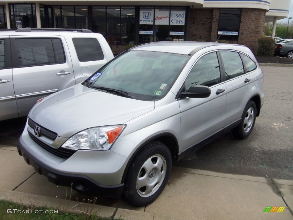 2009 CR-V LX 4WD - Alabaster Silver Metallic / Gray photo #2