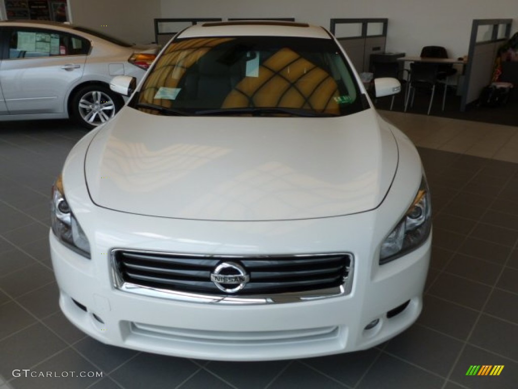 2012 Maxima 3.5 SV - Winter Frost White / Charcoal photo #2