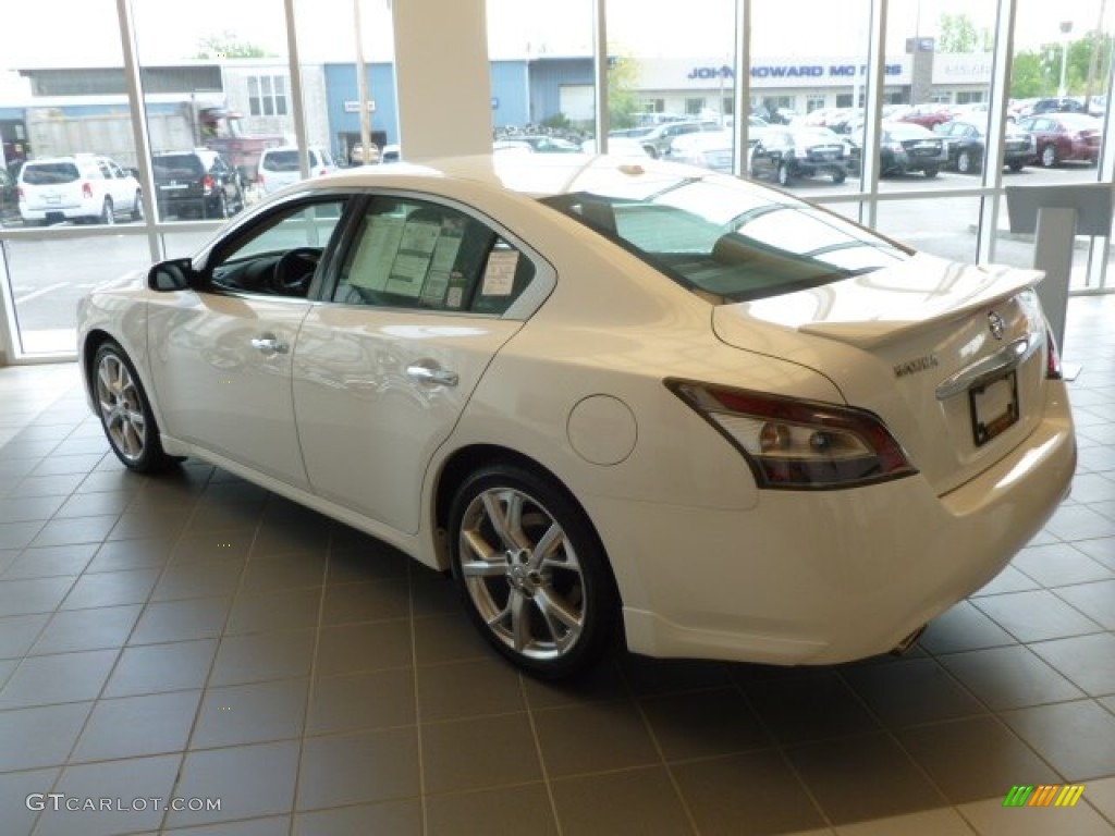 2012 Maxima 3.5 SV - Winter Frost White / Charcoal photo #5