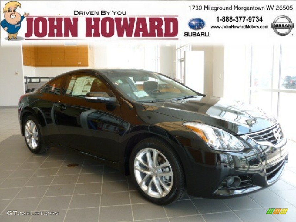 2012 Altima 3.5 SR Coupe - Super Black / Charcoal photo #1