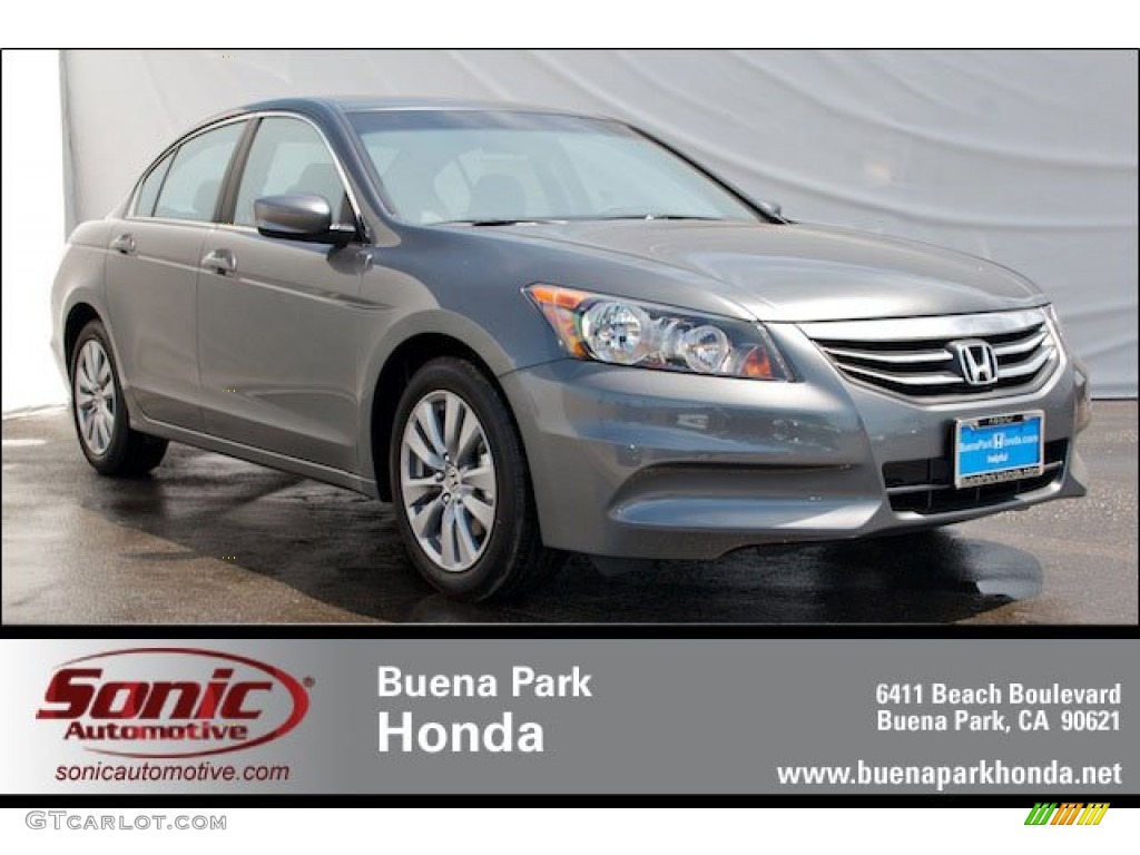 2012 Accord EX Sedan - Polished Metal Metallic / Gray photo #1