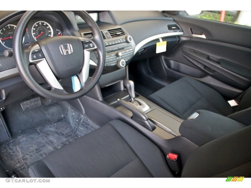 Black Interior 2012 Honda Accord EX V6 Sedan Photo #64658989