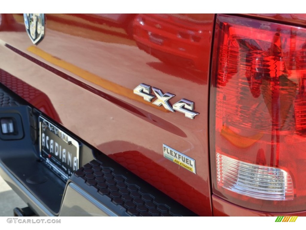 2009 Ram 1500 SLT Crew Cab 4x4 - Inferno Red Crystal Pearl / Dark Slate/Medium Graystone photo #8