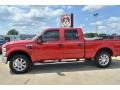 Red - F250 Super Duty Lariat Crew Cab 4x4 Photo No. 2