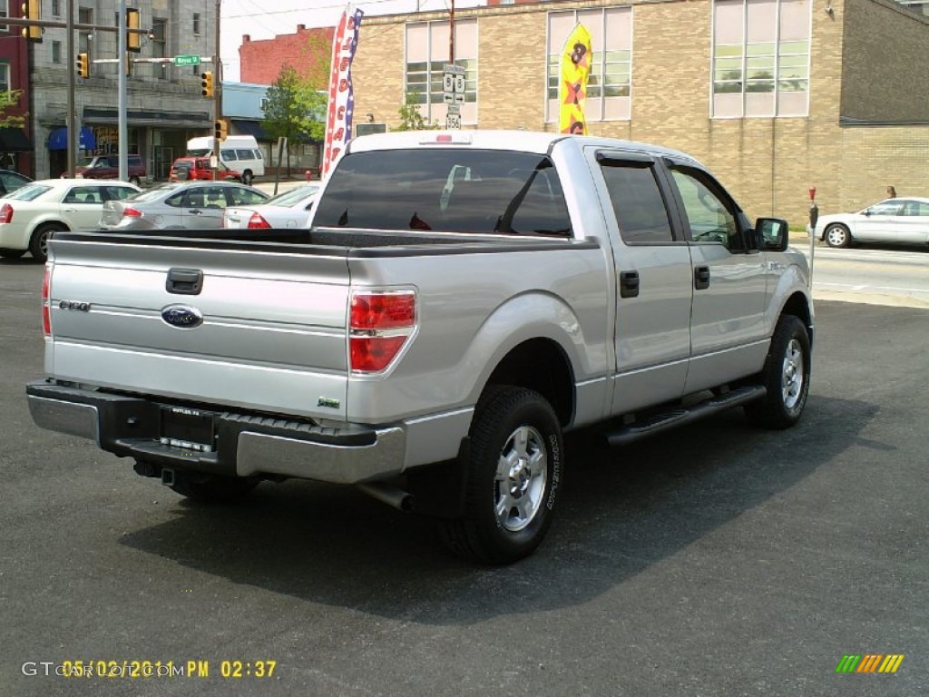 2010 F150 XLT SuperCrew 4x4 - Ingot Silver Metallic / Medium Stone photo #9