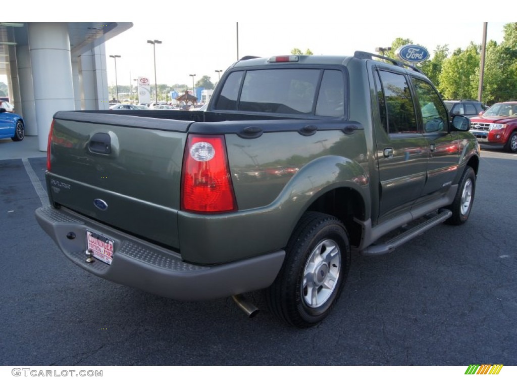 2002 Explorer Sport Trac  - Estate Green Metallic / Medium Prairie Tan photo #3