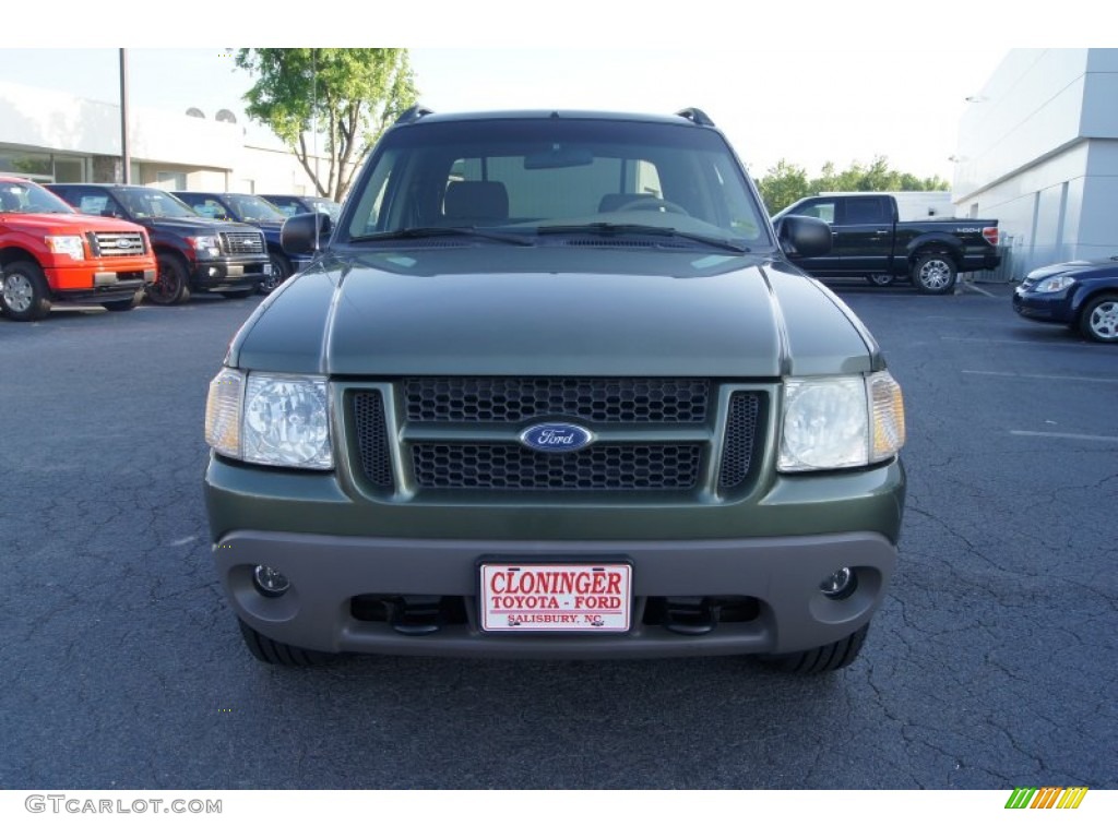 2002 Explorer Sport Trac  - Estate Green Metallic / Medium Prairie Tan photo #7