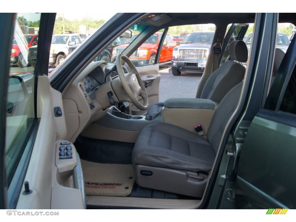 2002 Explorer Sport Trac  - Estate Green Metallic / Medium Prairie Tan photo #8