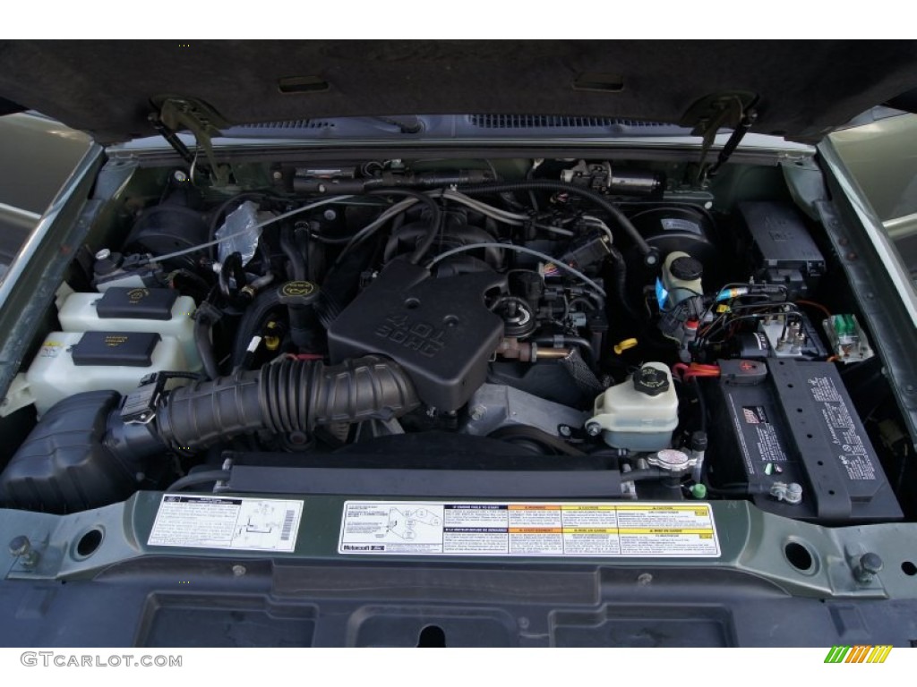 2002 Explorer Sport Trac  - Estate Green Metallic / Medium Prairie Tan photo #14