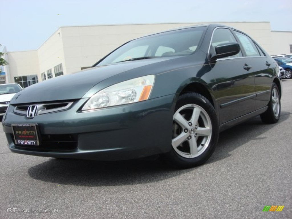 2004 Accord EX Sedan - Deep Green Pearl / Ivory photo #1