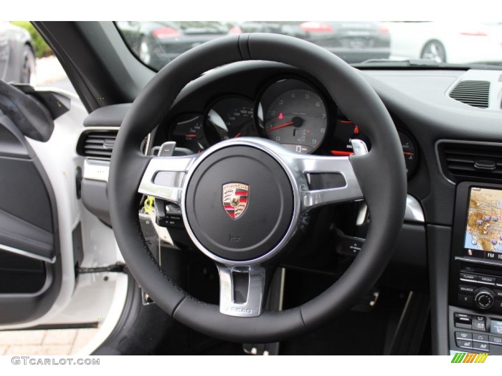 2012 Porsche New 911 Carrera S Coupe Black Steering Wheel Photo #64665304
