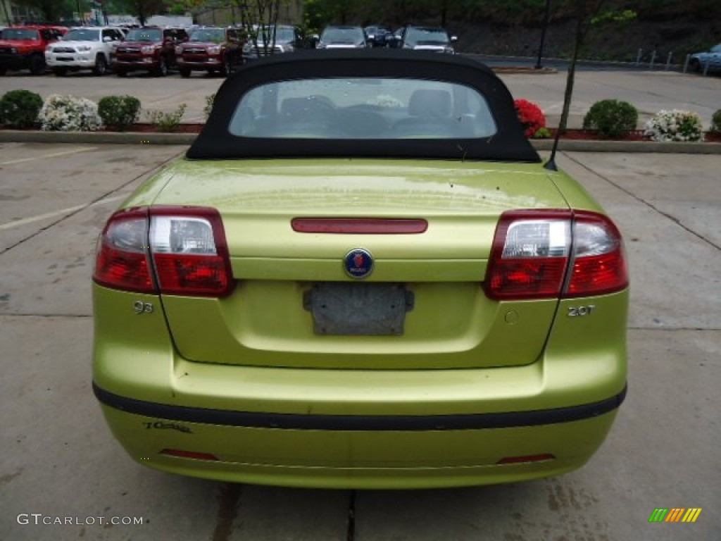 2004 9-3 Arc Convertible - Lime Yellow Metallic / Slate Gray photo #3