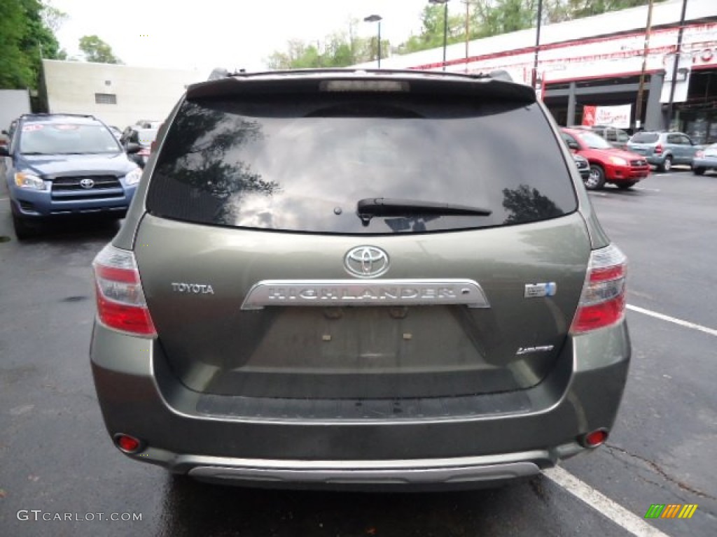 2009 Highlander Hybrid Limited 4WD - Cypress Green Pearl / Ash photo #3