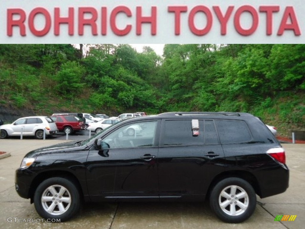 2010 Highlander V6 4WD - Black / Ash photo #1