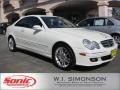 2009 Arctic White Mercedes-Benz CLK 350 Coupe  photo #1