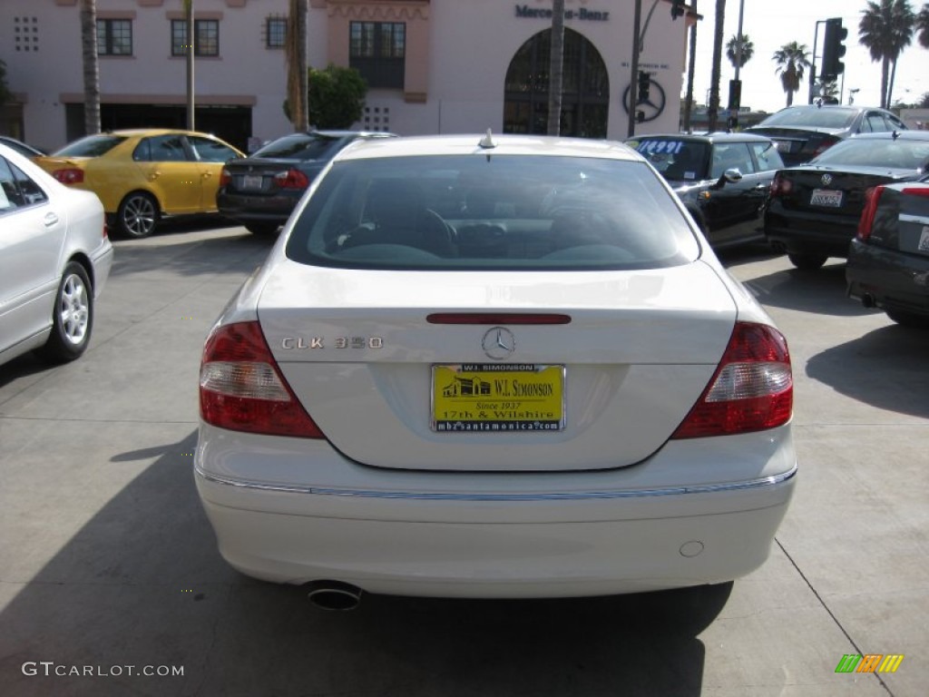 2009 CLK 350 Coupe - Arctic White / Stone photo #3