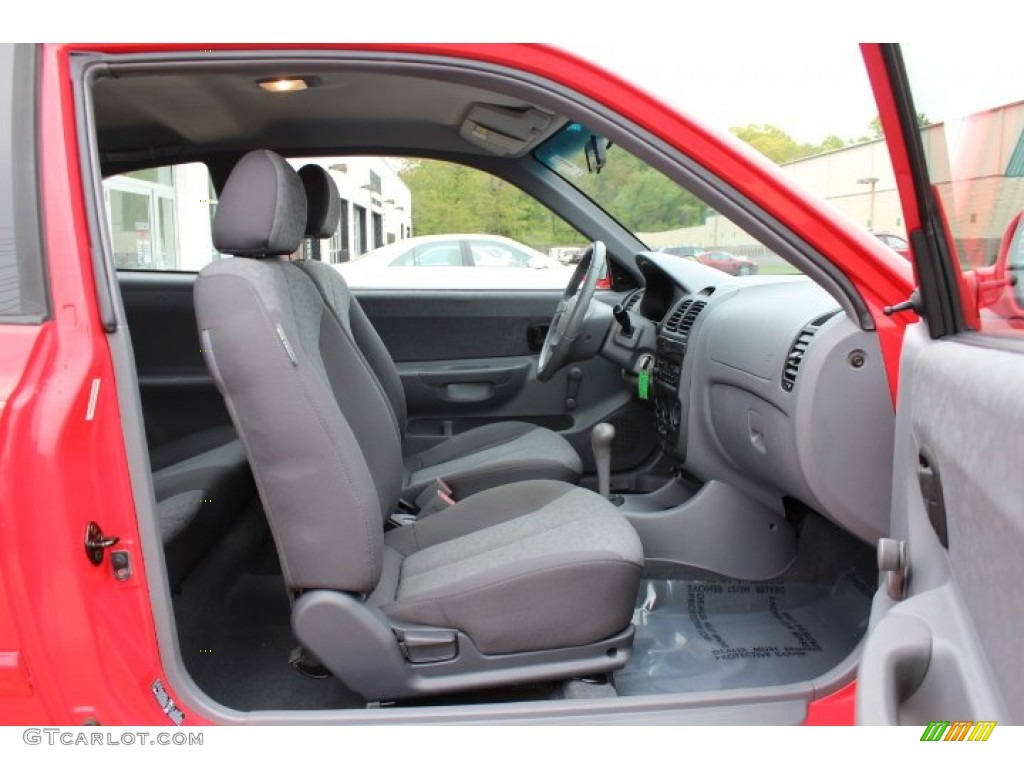 2005 Accent GLS Coupe - Retro Red / Gray photo #18