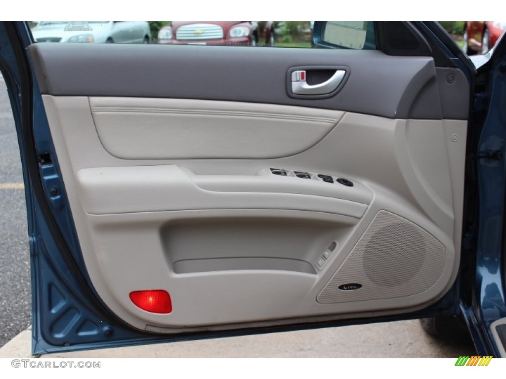 2007 Hyundai Sonata Limited V6 Gray Door Panel Photo #64668092
