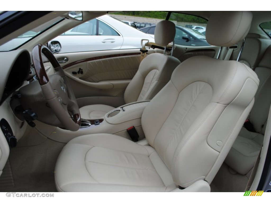 Stone Interior 2009 Mercedes-Benz CLK 350 Cabriolet Photo #64669309