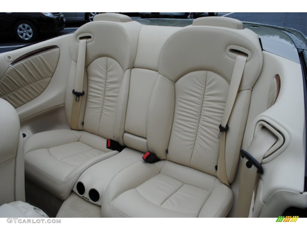 2009 Mercedes-Benz CLK 350 Cabriolet Rear Seat Photo #64669349