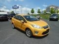 Yellow Blaze Metallic Tri-Coat 2011 Ford Fiesta SEL Sedan