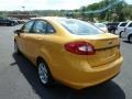 2011 Yellow Blaze Metallic Tri-Coat Ford Fiesta SEL Sedan  photo #4