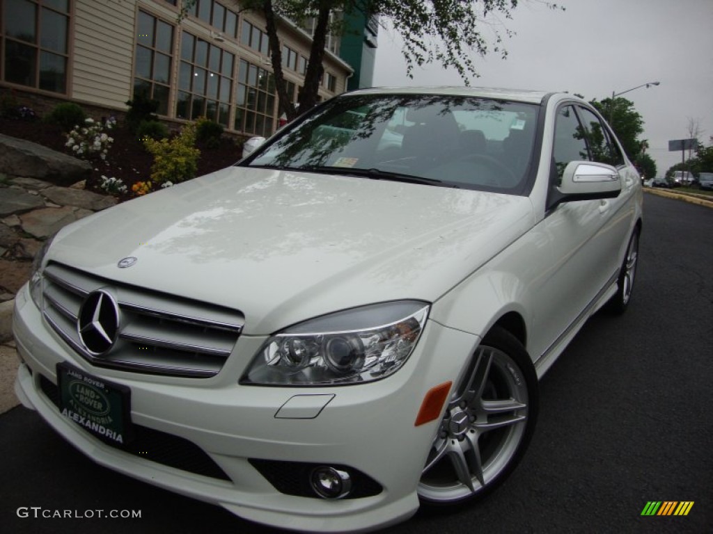 2009 C 350 Sport - Arctic White / Black photo #1