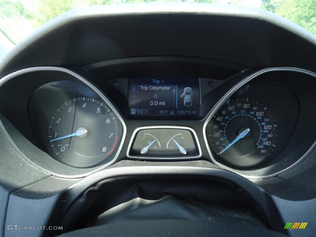 2012 Focus SEL Sedan - Sterling Grey Metallic / Charcoal Black Leather photo #34