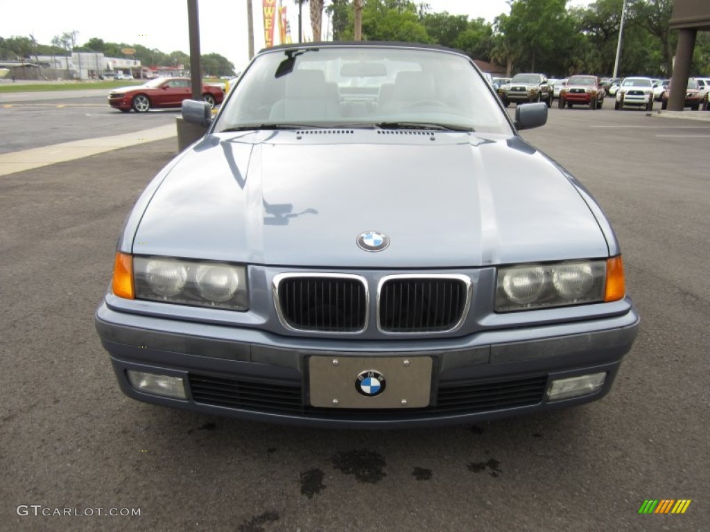 1999 3 Series 323i Convertible - Steel Blue Metallic / Grey photo #3