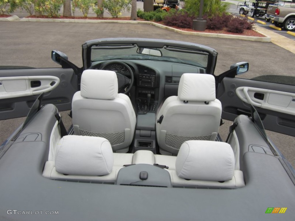 1999 3 Series 323i Convertible - Steel Blue Metallic / Grey photo #12