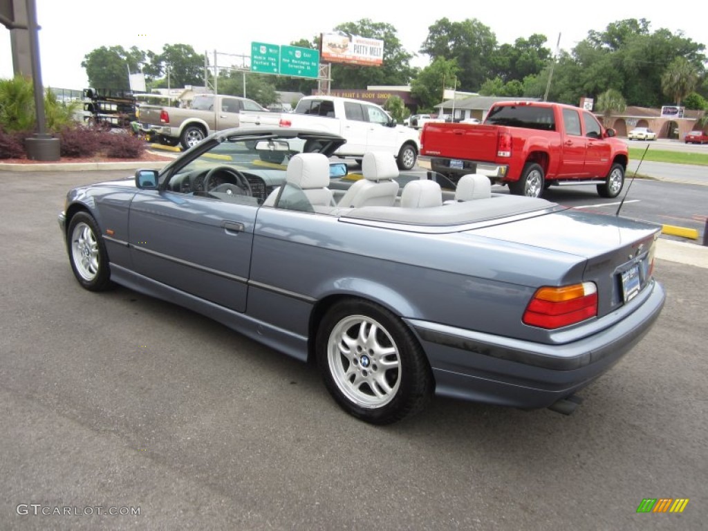 1999 3 Series 323i Convertible - Steel Blue Metallic / Grey photo #14