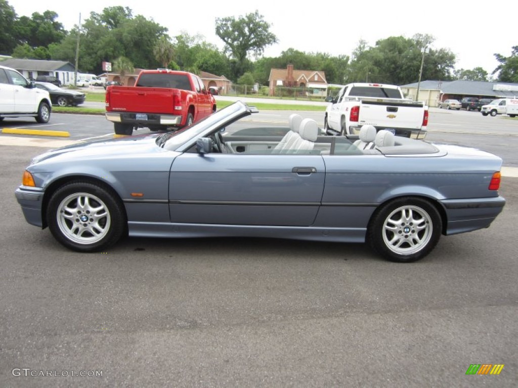 1999 3 Series 323i Convertible - Steel Blue Metallic / Grey photo #17