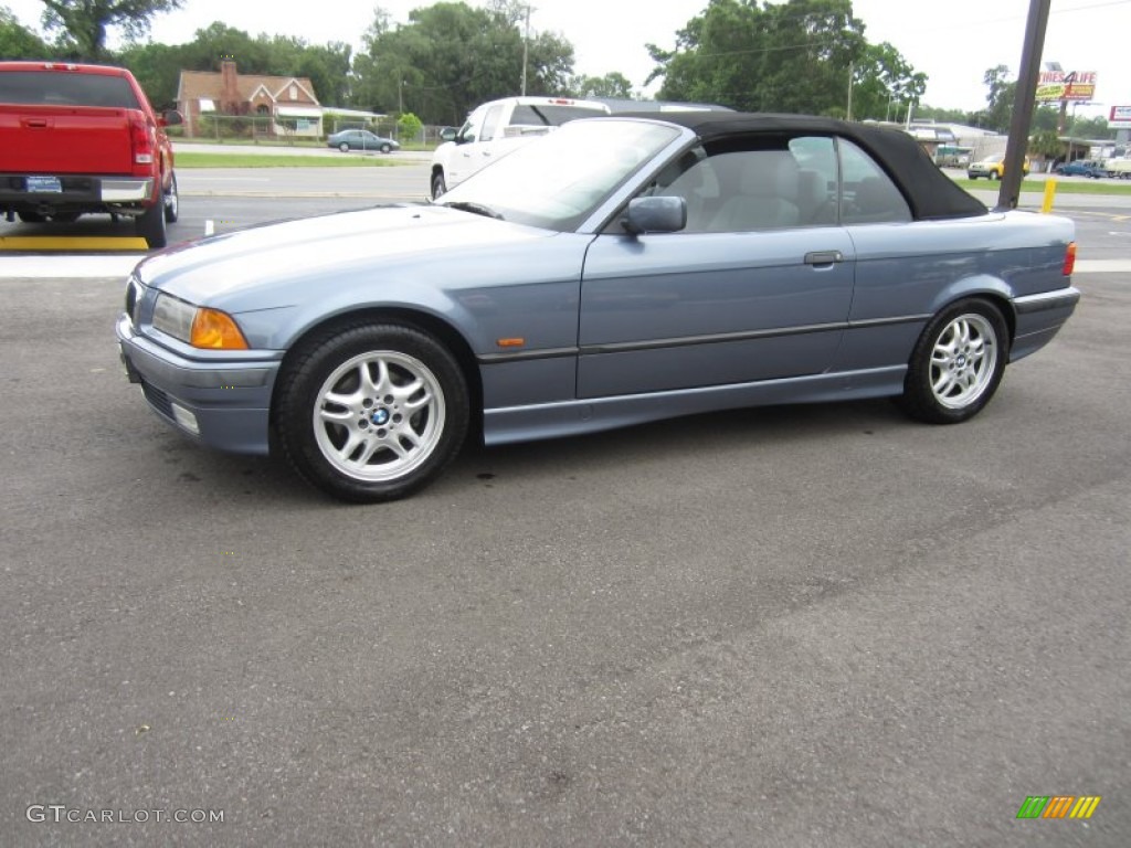 1999 3 Series 323i Convertible - Steel Blue Metallic / Grey photo #19