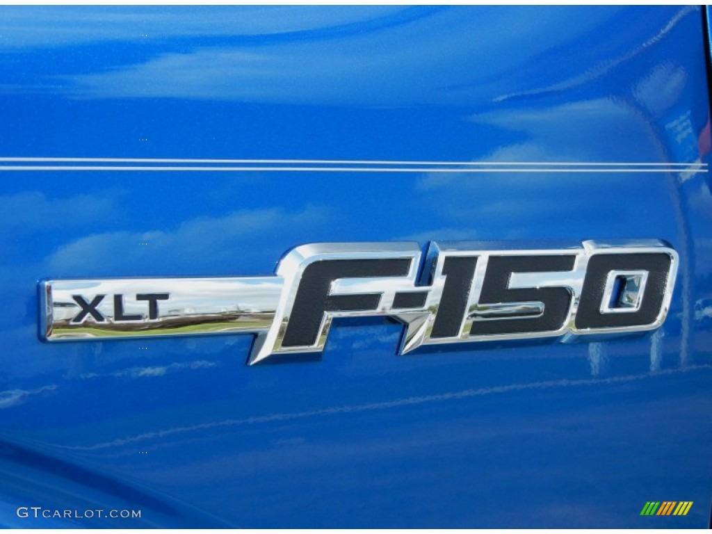 2012 F150 XLT SuperCrew - Blue Flame Metallic / Steel Gray photo #4